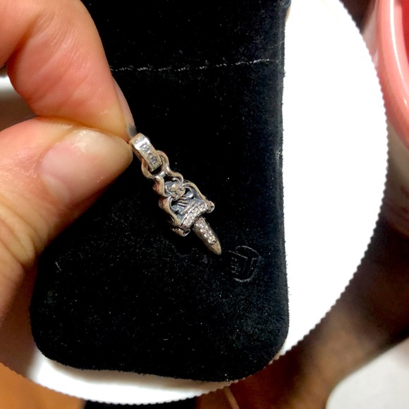 Chrome hearts babyfat dagger earring with crystal - Picture 2 of 3